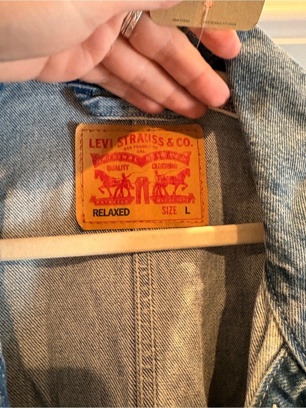 Levi's Men's Light Blue Denim Chore Jacket NWT - Picture 3 of 5